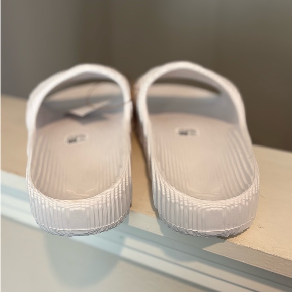 Adidas Mens Size 13 Adilette 22 Mens Casual Slide Crystal White HQ4672 - Picture 6 of 10